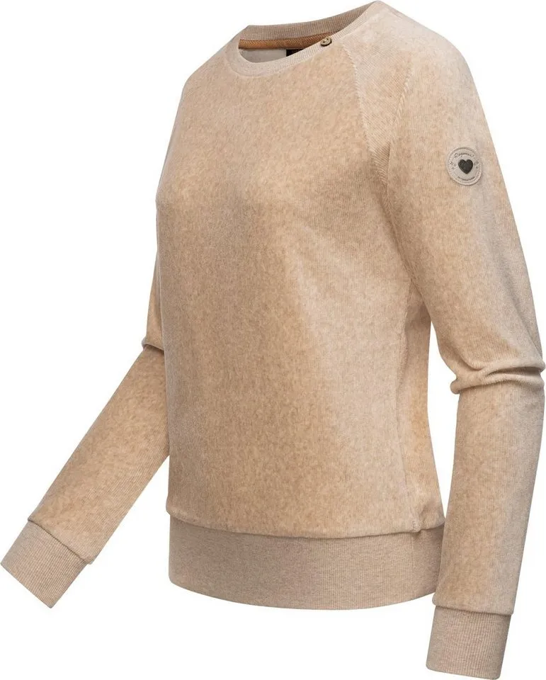 ragwear ragwear Sweater Johanka Velvet Stylischer Damen Pullover in Cord-Optik, Braun, – Produktbild 2 von 4