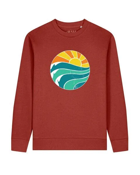 watapparel watapparel Sweatshirt Unisex Summer Sun, Earthy red, – Produktbild 1 von 2