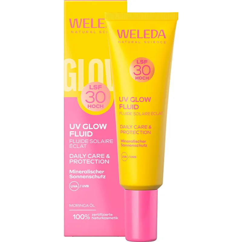 Weleda WELEDA UV GLOW FLUID LSF30 30 ml Flüssigkeit – Produktbild 1 von 1