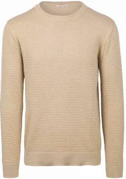 KnowledgeCotton Apparel Knowledge Cotton Apparel Pullover Bubble Knit Beige - Größe XL – Produktbild 1 von 1
