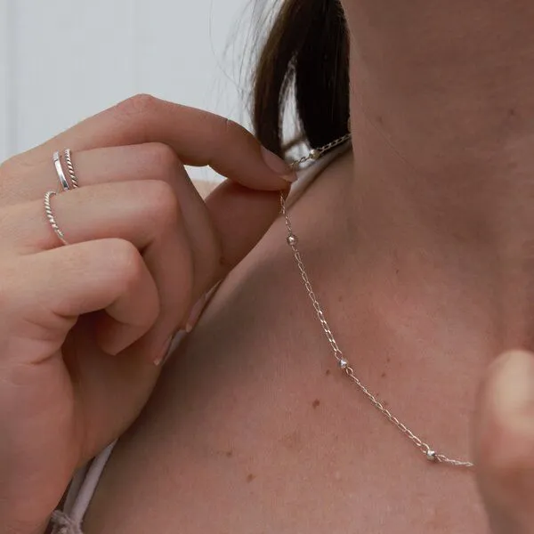 pakilia pakilia Silber Kette Perlen Fair-Trade und handmade – Produktbild 4 von 4
