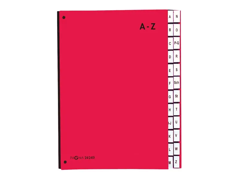 Pagna Pagna Pultordner Taben A-Z, 24-teilig rot – Produktbild 2 von 3