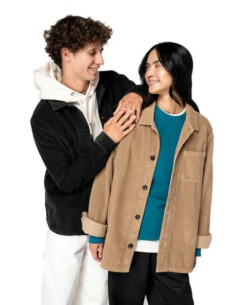 YTWOO YTWOO Umweltfreundliche Jacke aus Kord - 100% Bio-Baumwolle, Braun, – Produktbild 2 von 4