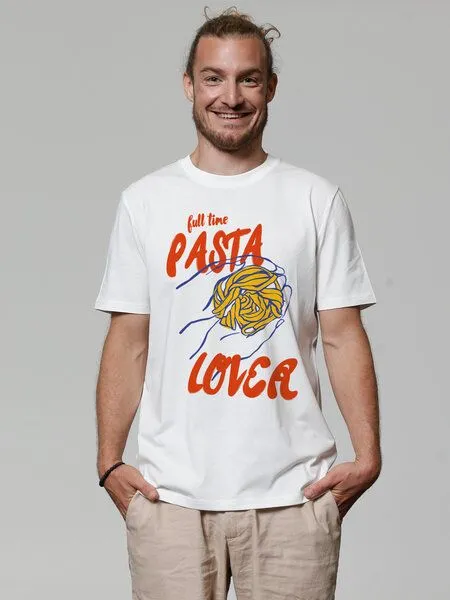 watapparel watapparel T-Shirt Unisex Pasta lover, Off white, – Produktbild 1 von 4