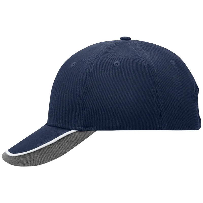 Myrtle Beach myrtle beach 6 Panel Kappe dreifarbig MB049 Einheitsgröße navy/white/light-grey – Produktbild 1 von 1