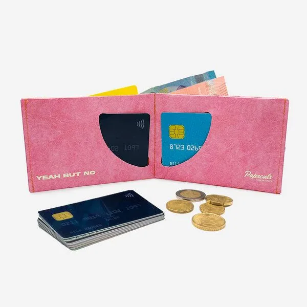 paprcuts paprcuts RFID Portemonnaie, Yeah but no (pink orange), – Produktbild 3 von 4