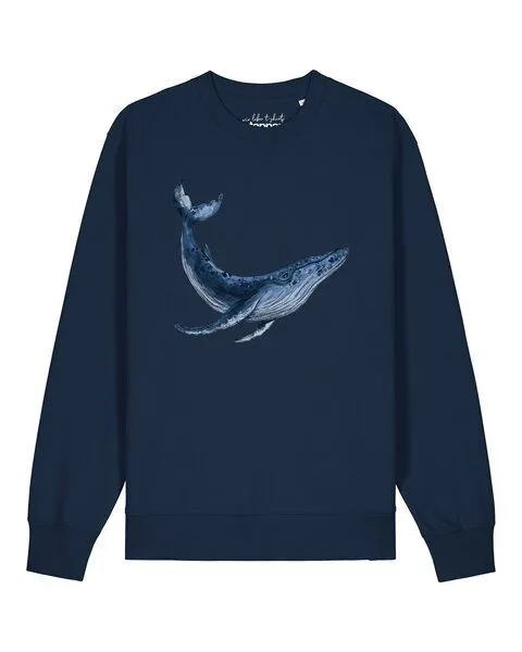 watapparel watapparel Sweatshirt Unisex Wal, French navy, – Produktbild 1 von 2
