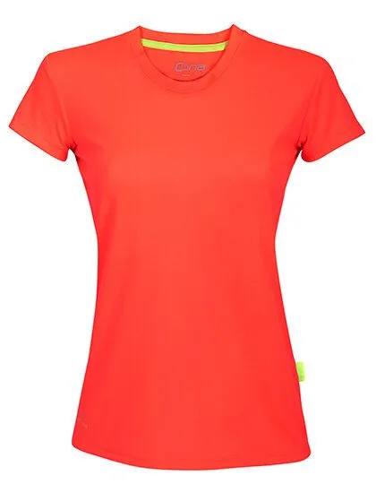 Cona Sports Cona Sports Evolution Mesh Sportsshirt für Damen, Neon coral, – Produktbild 2 von 3