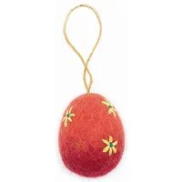 El Puente El Puente Deko-Anhänger "Osterei mit Blüten" | Fair Trade & Handmade aus Nepal – Produktbild 1 von 1