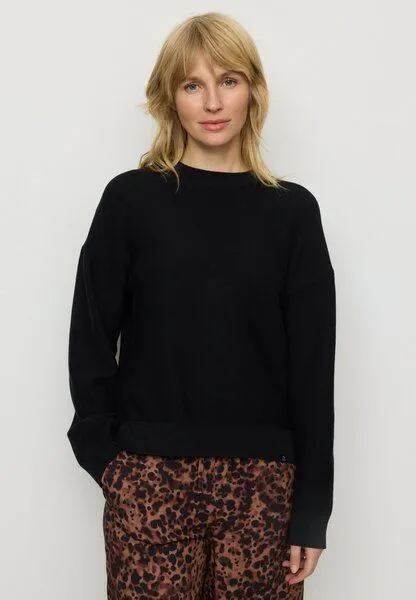 recolution Damen Strickpullover aus Bio-Baumwolle - GINGKO - recolution, Black (schwarz), – Produktbild 1 von 4