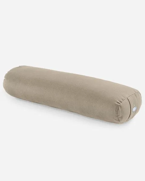 Lotuscrafts Lotuscrafts BIO Yoga Bolster RESTORATIVE S mit weicher Kapokwolle gefüllt, Light taupe, – Produktbild 1 von 4