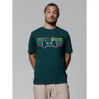 watapparel watapparel T-Shirt Unisex Retro Joystick, Glazed green, – Produktbild 1 von 1