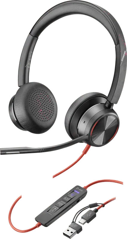 Poly Poly Blackwire 8225 MS Kabelgebundenes Office-Headset, Silber, – Produktbild 2 von 3