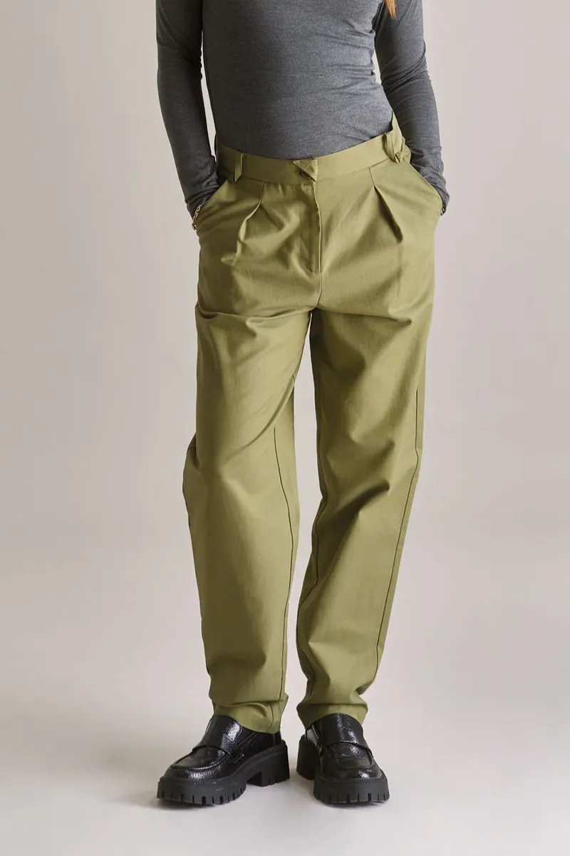 KOMODO KOMODO Damen vegan Hose Lyla Olive, Olivgrün, – Produktbild 2 von 2