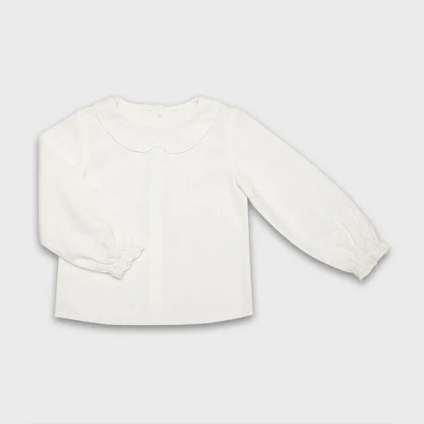 OrganicEra OrganicEra Bio Vual Mädchen Peter Pan Kragen Shirt – Produktbild 3 von 3