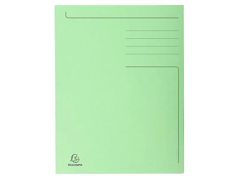 Exacompta 50 Exacompta Aktenmappen "Forever", 3 Klappen, 280 g/m², DIN A4, grün – Produktbild 1 von 1
