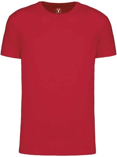 YTWOO YTWOO Basic Herren T-Shirt aus gekämmter Bio-Baumwolle, Rot, – Produktbild 2 von 4