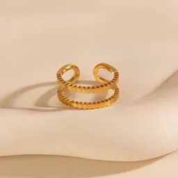 ELEKTROPULLI Größenverstellbarer DOTS DOUBLE Ring ca. Ø 17 mm von Elektropulli – Produktbild 1 von 1