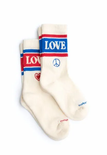 Natural Vibes Natural Vibes Tennissocken 2 PACK | GOTS | Herren Damen Socken | Love – Produktbild 2 von 4
