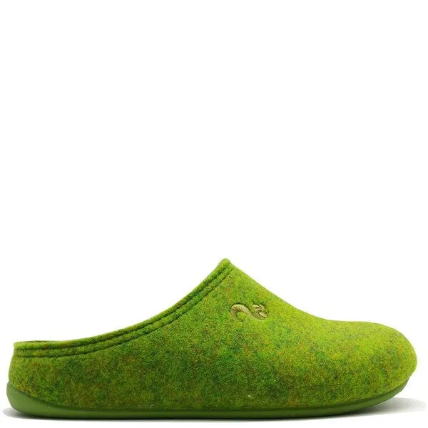 thies Veganer Slipper "thies ® PET" aus recycelten Flaschen, fair produziert, Green, – Produktbild 1 von 4