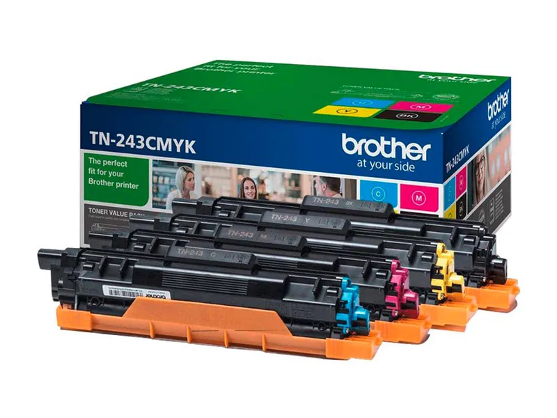 Brother Brother Toner TN-243BK/C/M/Y schwarz, cyan, magenta, gelb, 4er-Set – Produktbild 1 von 4