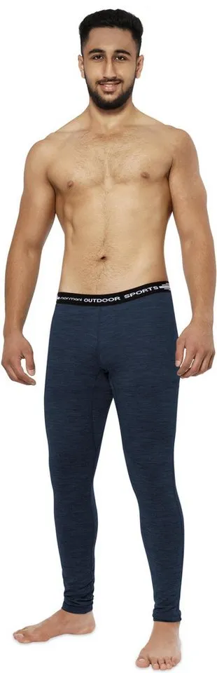 normani Thermounterhose Herren Merino Unterhose Sydney Thermounterwäsche Funktionshose Lang Baselayer Leggins Ski-Winterhose, Blau, – Produktbild 4 von 4