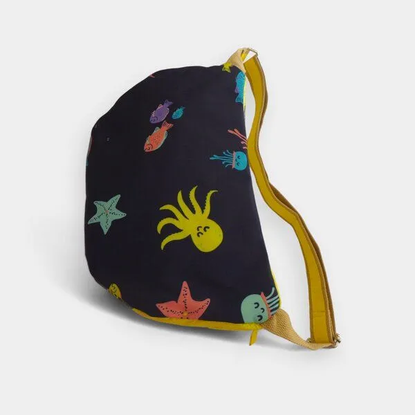 REFISHED fair fashion REFISHED fair fashion BUM BAG XL spezieller Gurt | Upcycelte Bauchtasche, #fish gelb-dollar, – Produktbild 3 von 4