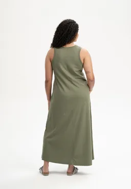MELA MELA Damen vegan Maxikleid Mahika Thymian – Produktbild 1 von 1