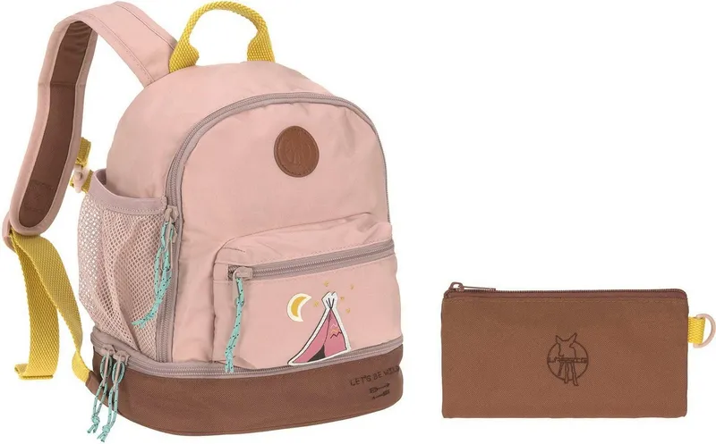 Lässig Lässig Kinderrucksack Adventure, Tipi, Mini Backpack, PETA-approved vegan, Rosa, – Produktbild 3 von 8