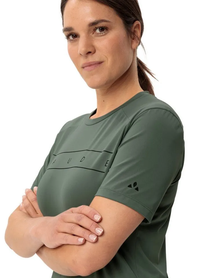 Vaude Vaude Funktionsshirt Wo Qimsa Logo Shirt sportlicher Schnitt, Kurzarm, sportlich, für Sport und Outdoor, Grün, – Produktbild 4 von 5