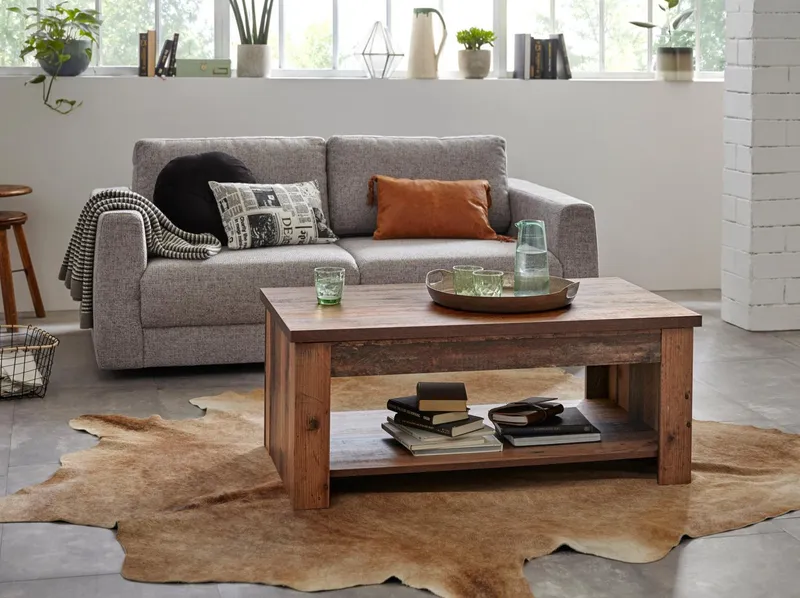 FORTE Couchtisch Clif, mit Funktion, Breite 110 cm, Beige, – Produktbild 5 von 5