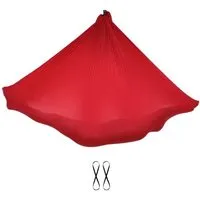 YOGALAXY YOGALAXY® Aerial Yoga Tuch - mit Bindeschlingen - Premiumqualität in diversen Farben, Rot, – Produktbild 1 von 1
