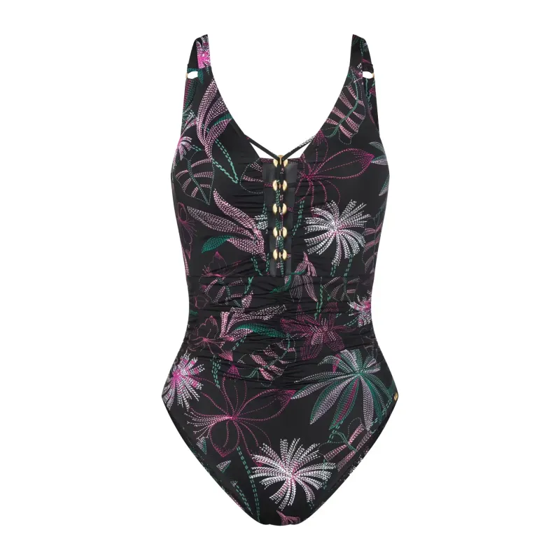 Triumph Badeanzug, Damen Triumph Summer Tropics OP 01, Noir, – Produktbild 1 von 1