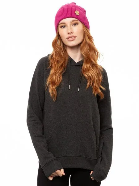FellHerz FellHerz Damen Hoodie Kapuzenpullover, Dunkelgrau, – Produktbild 3 von 5