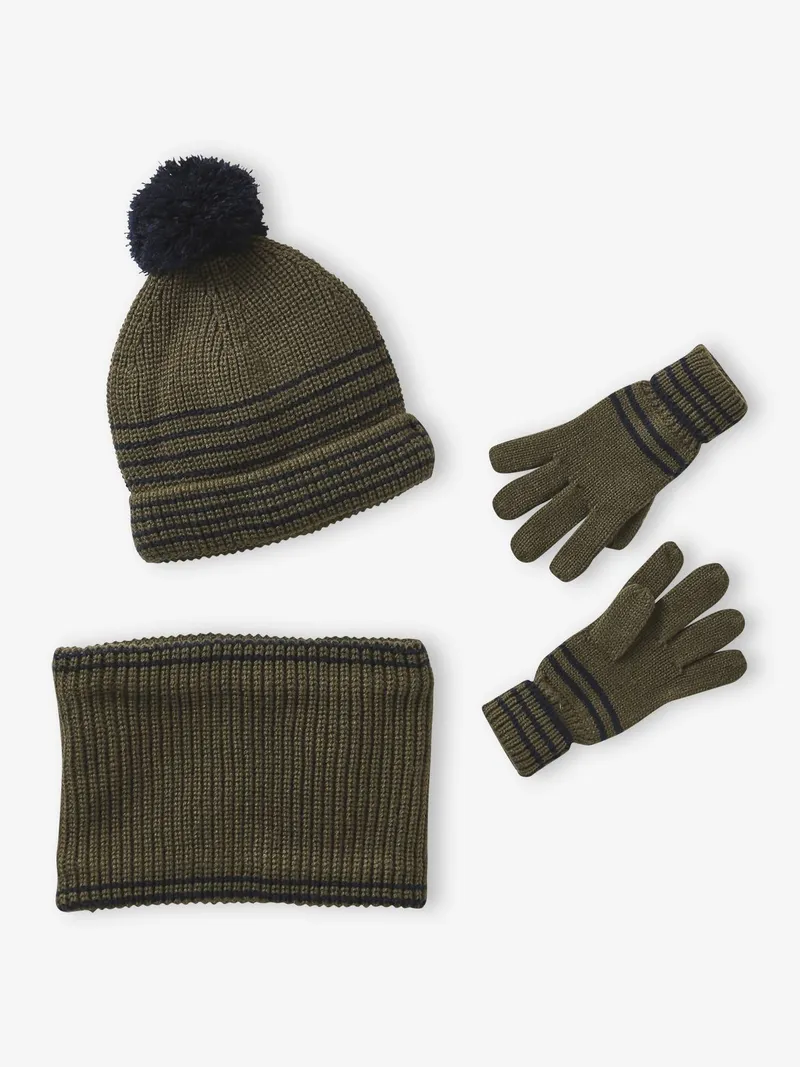 Vertbaudet Jungen-Set, Khaki, – Produktbild 3 von 4