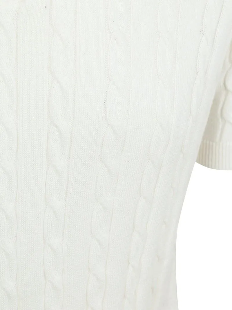 Suitable Suitable Respect Poloshirt Knit Cable Ecru - Größe XXL, Weiß, – Produktbild 5 von 5