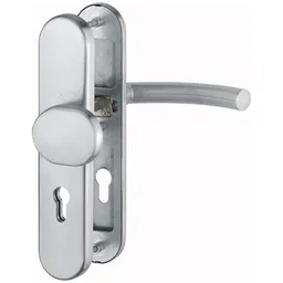 HOPPE Hoppe HT-Schutz-Drückergarnitur, PZ, E92VK10 Trondheim, mit Langschild, Stützn., EDSTA, F69 – Produktbild 1 von 1