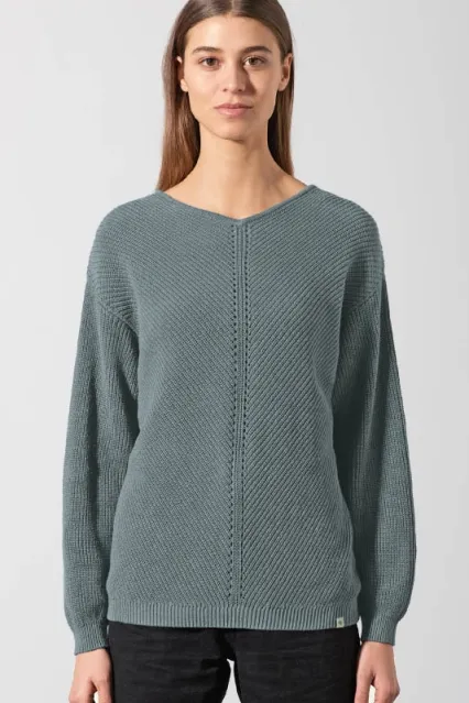 HempAge Hempage Damen vegan Pullover Timeless Titanium, Grau, – Produktbild 2 von 2