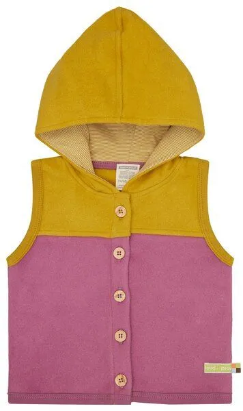 loud + proud loud + proud Babys & Kinder Weste aus Baumwoll-Fleece, GOTS-zertifiziert, Grape(lila), – Produktbild 2 von 3