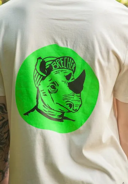 päfjes päfjes Nashorn der Brecher Fahrrad Gravel - Unisex Männer Bio T-Shirt – Produktbild 4 von 4