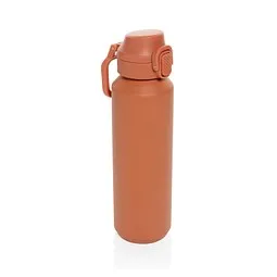 XD Collection Via RCS Re-Steel Sportflasche mit Verschluss, 600ml, orange – Produktbild 1 von 1