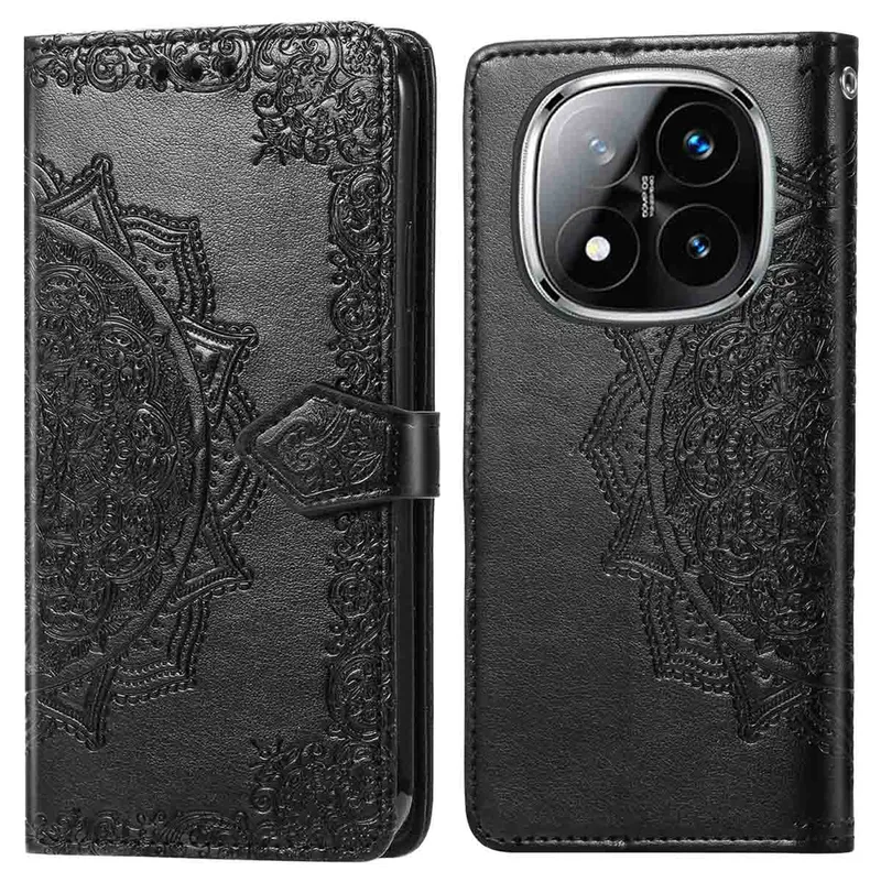 imoshion imoshion Mandala Klapphülle für das Xiaomi Redmi Note 14 Pro (4G), Schwarz, – Produktbild 1 von 1