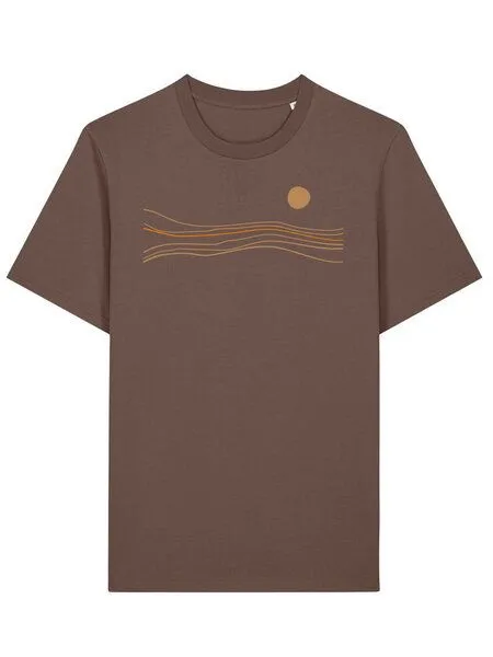 Kultgut Kultgut Artdesign Biofair- Klassik T-Shirt / Still Sundown, Braun, – Produktbild 2 von 2
