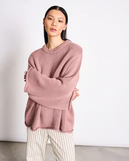 JAN N JUNE JAN 'N JUNE Damen vegan Pullover Sona Mauve – Produktbild 1 von 1