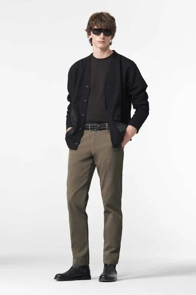 Meyer MEYER Chino im Canvas-Look, Braun (stein), – Produktbild 6 von 8