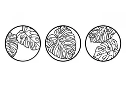 BeWooden BeWooden Wanddekoration aus Holz - Monstera Siluette - 3 Stk – Produktbild 1 von 1