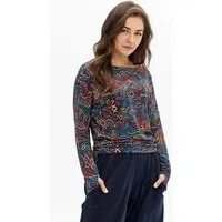KOKOworld KOKOworld Damen Bluse BE MY VALENTINE – LENZING ECOVERO Viskose mit Daumenloch, Laberinto mini (mehrfarbig), – Produktbild 1 von 1