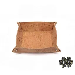 Kork-Deko Kork-Deko Kork Würfelteller faltbar | Dice Tray Pen & Paper D&D | Würfelschale leise vegan – Produktbild 1 von 1