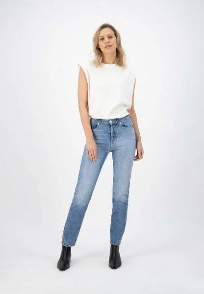 MUD Jeans MUD Jeans Jeans Straight Fit - Piper, Blue, – Produktbild 4 von 5