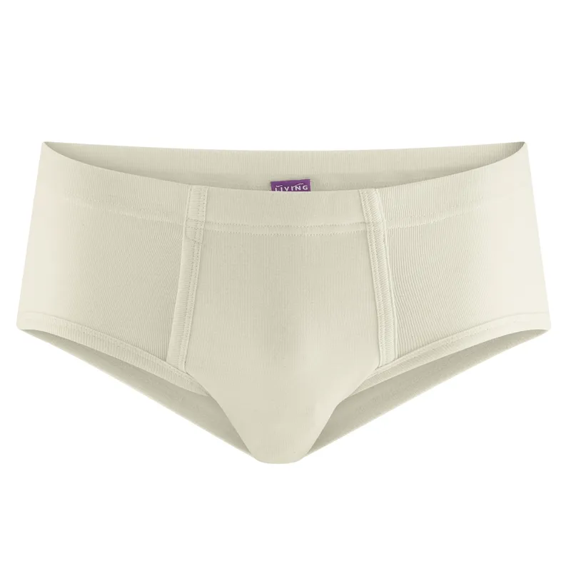 Living Crafts Living Crafts - Herren Slip mit Eingriff (100% Bio-Baumwolle), Beige, – Produktbild 1 von 1